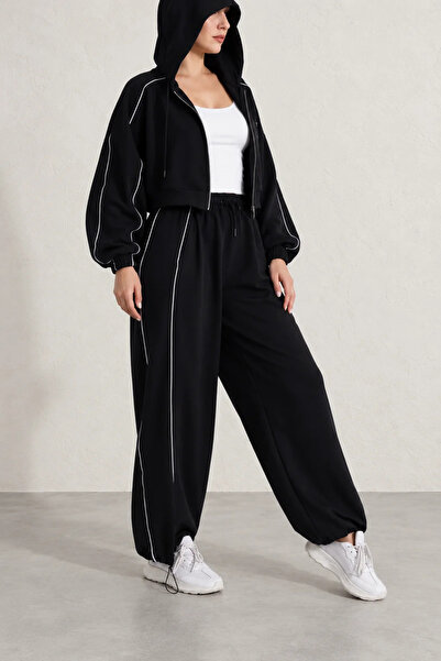 nazzain Hooded Striped Set