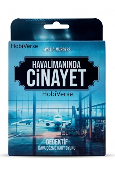 Hobiverse Murder at the Airport Detective Investigation Case Fun Hobby Card Game