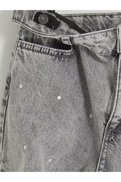 LC Waikiki Barrel fit polka dot girl's jean pants