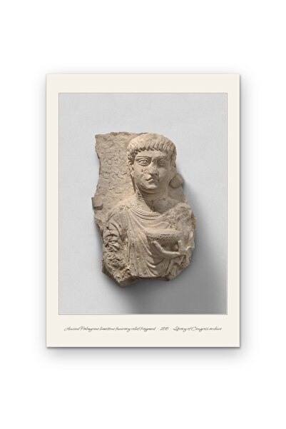 OEM Carton pentru poster 250g A4, Fragment Funerar Calcar Antic Palmirian Vin...