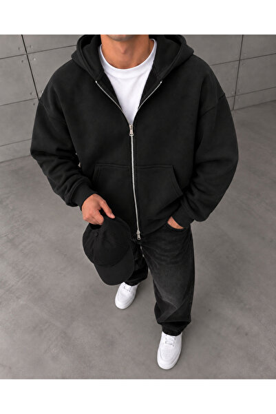 Zipper Hoodie Siyah