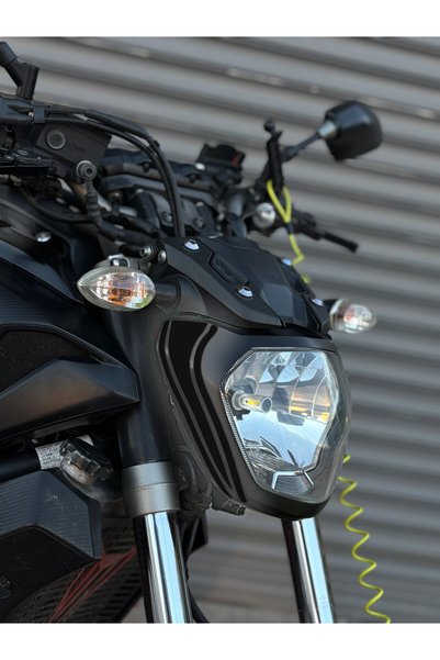 Banxtre Yamaha MT-07 için Far Kaşı Sticker Etiket (Sağ ve Sol ) (2014-2017 Yı...