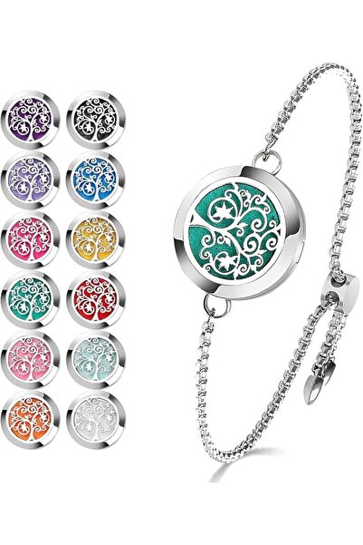 TERRIFI Essential Oil Diffuser Bracelet, Stainless Steel Aromatherapy Locket ...