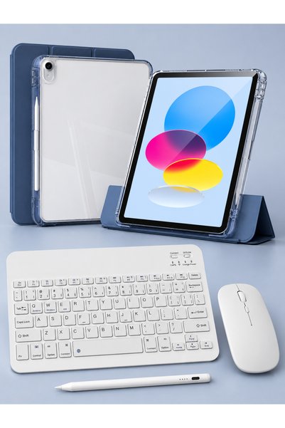 Five e Apple iPad 10 10.9 / 11 A16 11 İnç Uyumlu Foldex Türkçe Q Klavyeli Yat...