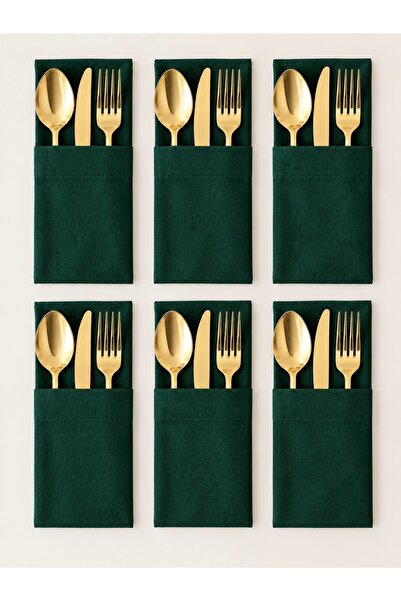 Decamor home İnci 6 Pieces Spoon Holder Dark Green