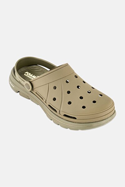 SKECHERS حذاء رجالي Go Walk 5 Foamies الأسطوري بتصميم Slingback، بلون الزيتون