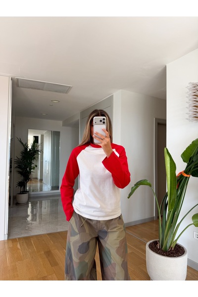 CADDELAMODA Kolu Renkli Sweatshirt