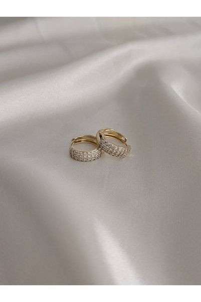 Zivazer Store Women's Xuping Stone Modern Hoop Earrings