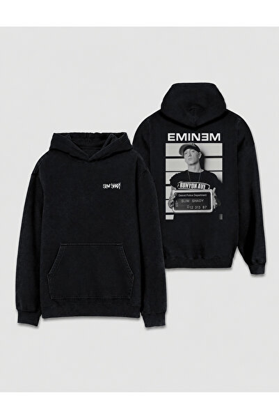 Darkia هودي بقلنسوة للجنسين بتصميم Eminem Slim Shady مطبوع من الأمام والخلف