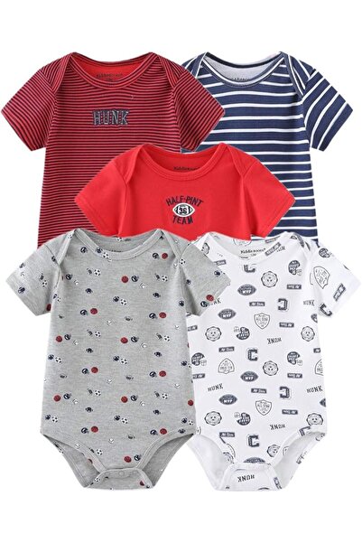 Generic Baby Romper Pack 5-Piece Set | 18-24 Months | Multicolor | Soft & Bre...