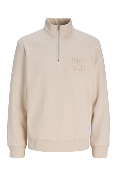 Jack & Jones Turtleneck Cream Men's Sweatshirt 12299799 Jornewove Sweat Smu