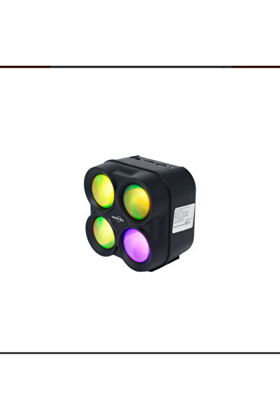 zerzembe Bluetooth Speaker Kablosuz Hoparlör Led Işıklı 5 Watt USB Girişli Şarjlı Hoparlör GTS-1835 Siyah