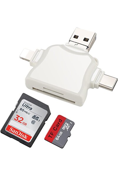 Generic Multi Port 4 in 1 Card Reader, Multi Port 4 in 1 Universal Sd Card Re...