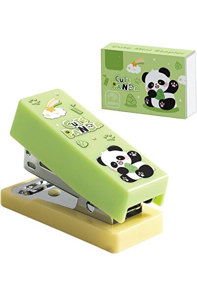 Generic Cute Panda Desktop Stapler with Staples, Mini Office Stapler, Small K...