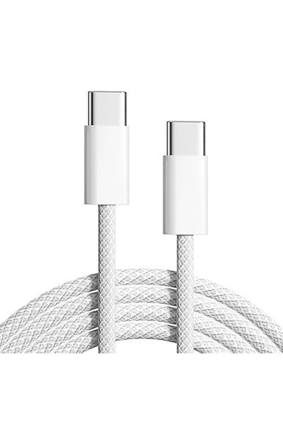 Generic شاحن تايب سي إلى تايب سي شحن سريع 60W PD – طول 1 متر – نايلون مضفر