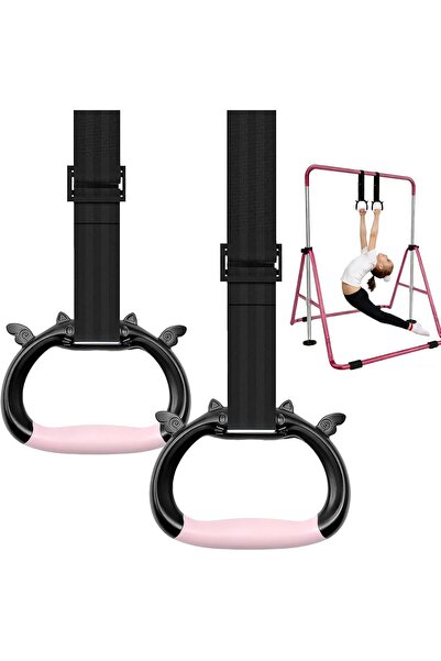 Generic Gymnastics Rings, Children's Exercise Pull up Rings with Adjustable S...