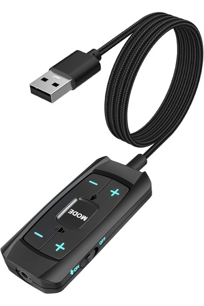 Generic بطاقة صوت USB، صوت محيطي افتراضي 7.1، محول صوت USB إلى مقبس 3.5 ملم، ...