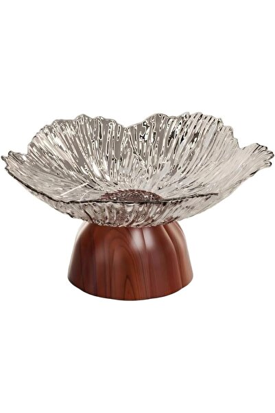 Generic Elegant Decorative Pedestal Bowl and Dessert Display Stand, Multi-Functional Fruit Basket, Serving T