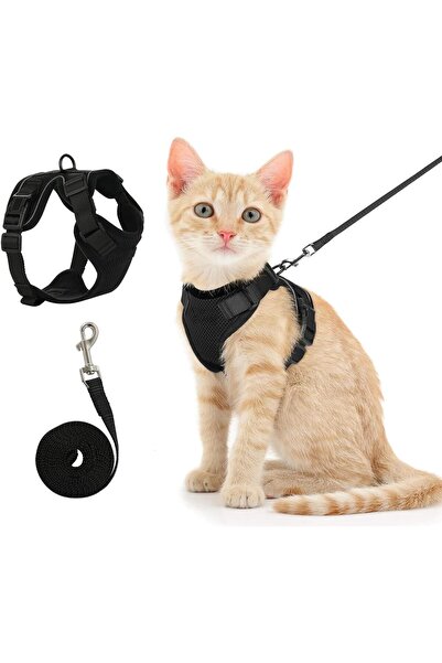 Generic Cat Harness and Leash Set for Walking,Escape Proof Safe Adjustable Ki...