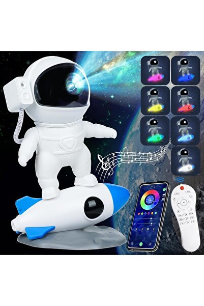 Generic Astronaut Galaxy Star Projector Night Light - Starry Nebula Ceiling L...