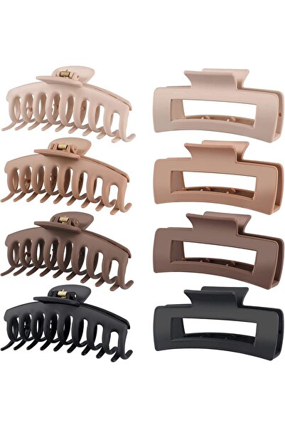 Generic 8 Pack 4.3" Inch Large Hair Claw Clips for Women Hair Clips for Thin ...