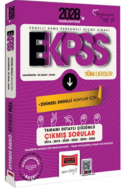 Yargı Yayınları 2028 EKPSS Ortaöğretim Ön Lisans Lisans Tüm Dersler Zihinsel ...