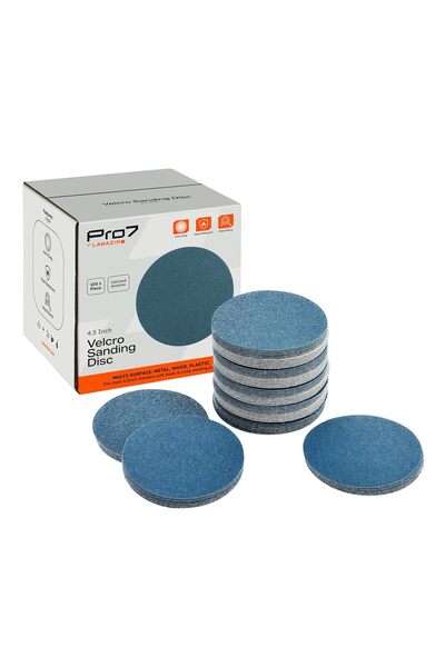 Generic 100 Pieces 7inch Velcro Sanding Disc Calcined Alumina 150 Grit - No-H...