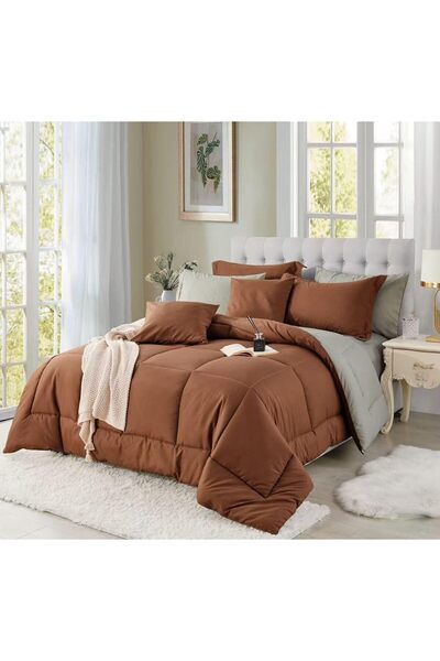 Generic Luxury Hotel Comforter Set 5/8 PCS, Soft Microfiber Bedding Set, Brea...