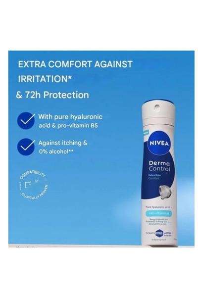 NIVEA مزيل عرق بخاخ ديفيند إكسترا كومفورت ديرما كونترول - 150 مل