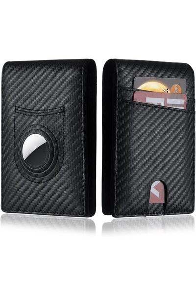 Generic Leather Wallet for AirTag, Sleek RFID Blocking Men's & Women's Wallet...