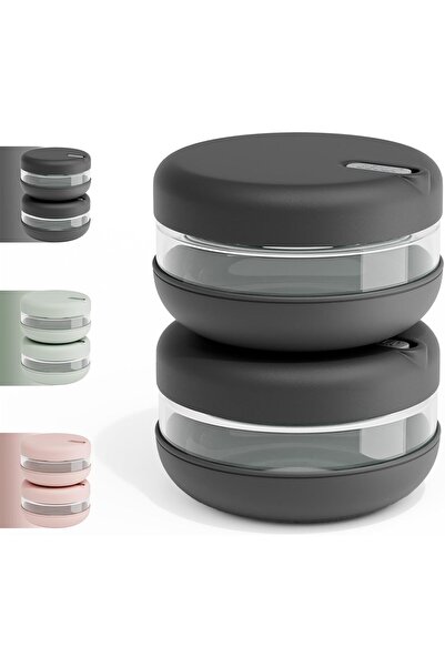 Generic Set of 2 Glass Food Storage Bowls, Airtight Leakproof Meal Prep Conta...