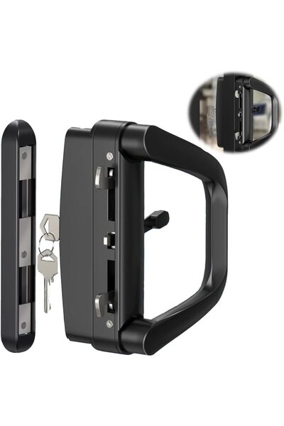 Generic Sliding Glass Patio Door Handle with Lock, Azonee Keyed Security Lock...
