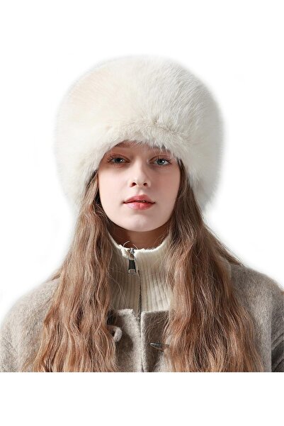 Generic Women's Winter Faux Fur Hat - Cossack Russian Style, Soft Fluffy Warm...