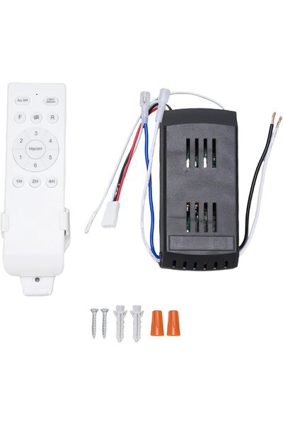 Generic Universal Ceiling Fan Remote Control Kit, 6 Speed Ceiling Fan Wall Sw...