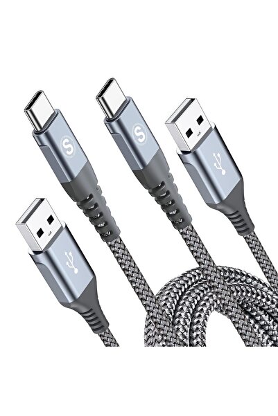 Generic حزمة من 2 كابل USB-C 3M للشحن السريع 3.1 أمبير، متوافق مع آيفون 17 إي...