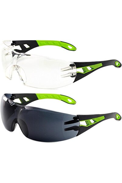 Generic 2 PCS Safety Glasses, Protective Eyewear Safety Goggles Spectacles, L...