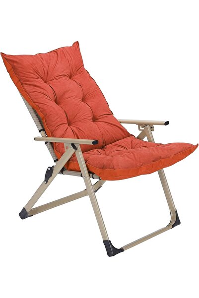 Generic Portable Folding Picnic Chair High Back 5 Position Adjustable Camping...