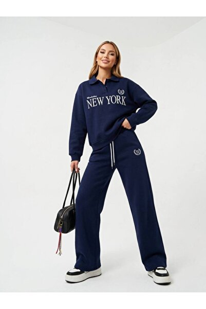 Goddy Σετ Φόρμας New York Classic 3 Νημάτων με Ραφές