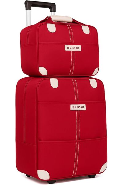 Generic Rolling Luggage Bag, 20-inch Luggage, Expandable, Heavy Duty (Red)