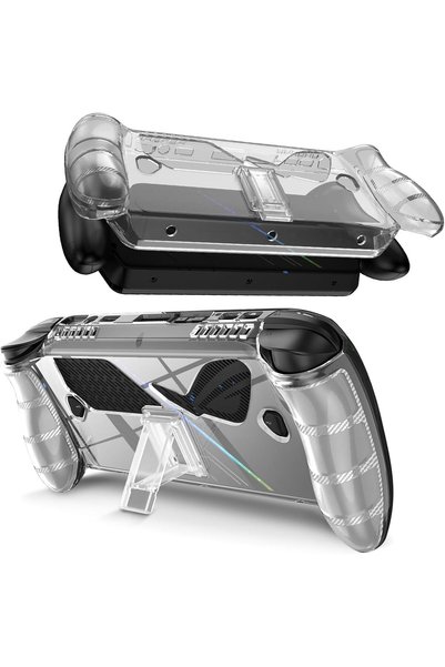 Generic حافظة شفافة لجهاز ASUS ROG Xbox Ally X مع حامل، مقاومة للصدمات ومضادة...
