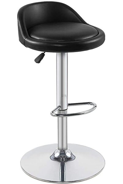 Generic Swivel Bar Stool，Modern PU Leather Adjustable Barstools with Back，Isl...