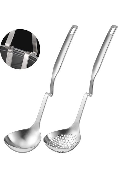 Generic Stainless Steel Hot Pot Strainer Scoops Set, Hotpot Soup Ladle Spoon,...