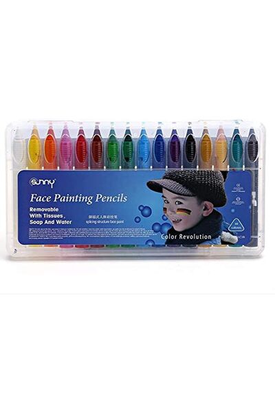 Generic 16 Colors Face Painting Pencils For Children - Party Makeup