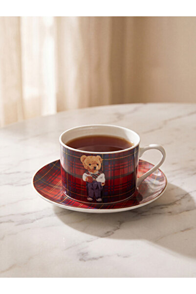 LC Waikiki Rmz Gi̇yi̇m Farkiyla Bear Printed Coffee Cup Set