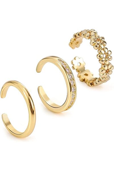 Generic Adjustable Toe Rings Set for Women | Non-Tarnish Gold-Filled No Fadin...