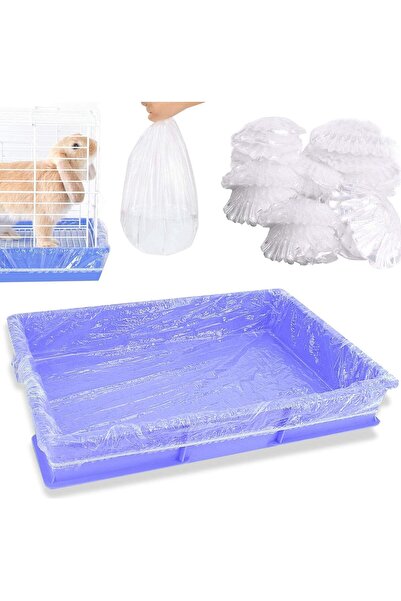 Generic Rabbit Cage Liner Set, 50 Pieces Disposable Urine Pads Garbage Sanita...