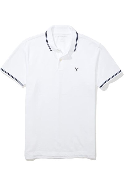 Generic mens pique polo shirt s white