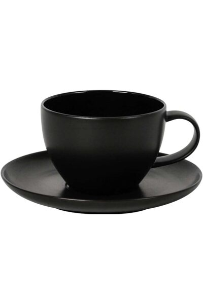 Generic Porcelain Ceramic Black Sand Coupe Cup, 200 CC (6 3/4 OZ), Pack of 6,...