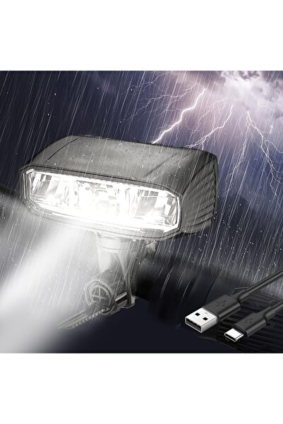 Generic أضواء دراجة LED، قابلة لإعادة الشحن عبر USB، 1080 لومن عالية السطوع، ...