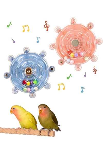 Generic 2PCS Bird Spinning Wheel Toy, Chewing Exerciser, Interactive Spinner ...